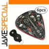 Double-Sided Guitar Picks Set with Keychain