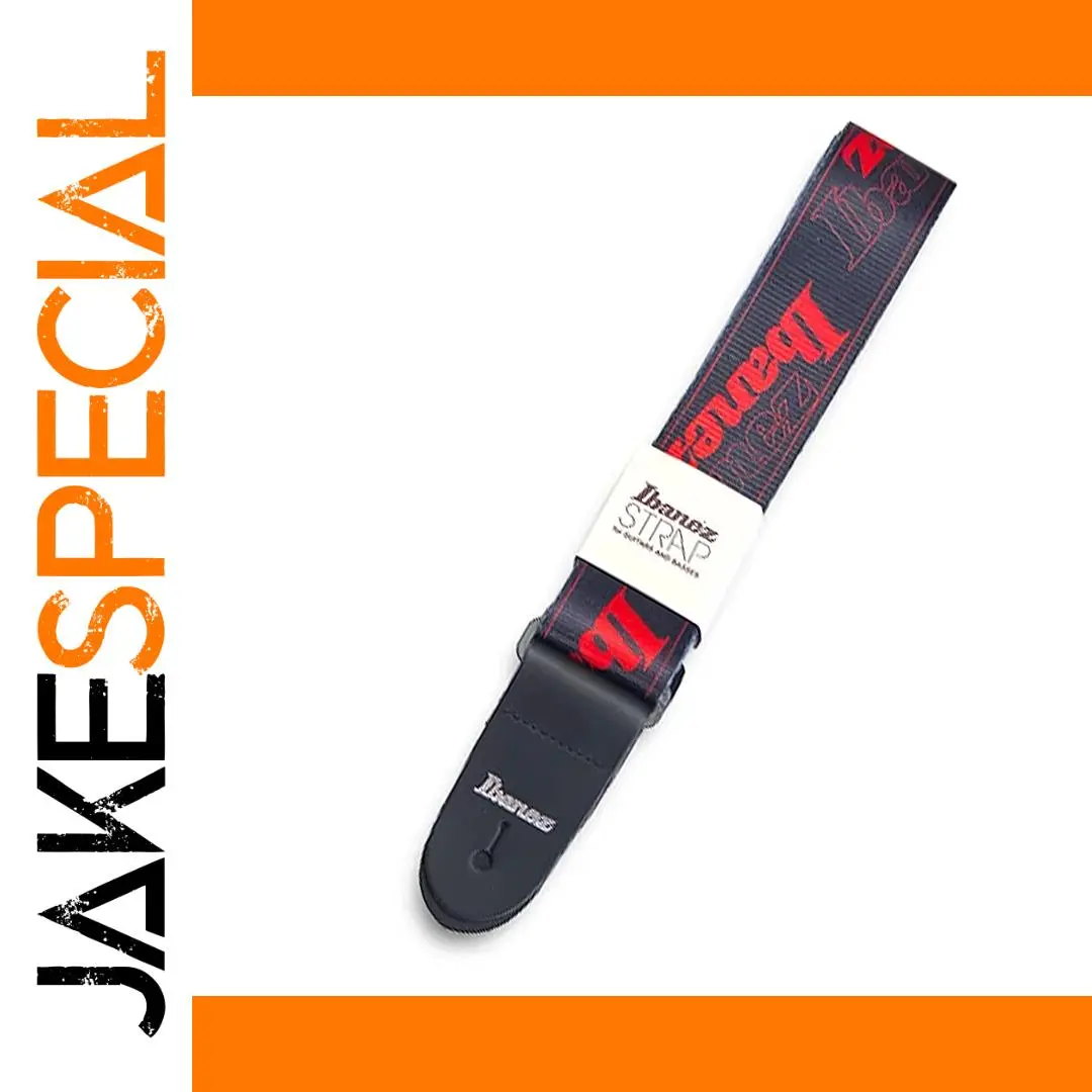 Ibanez Graphic Design Guitar Strap Red 1 Ibanez Graphic Design Guitar Strap Red