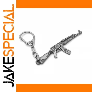 AK-47 Rifle Metal Keychain Collectible Piece
