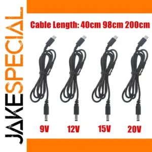 USB C Power Supply Cable 9V-20V 5.5mm