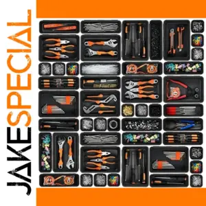 32PCS Interlocking Plastic Drawer Organizers