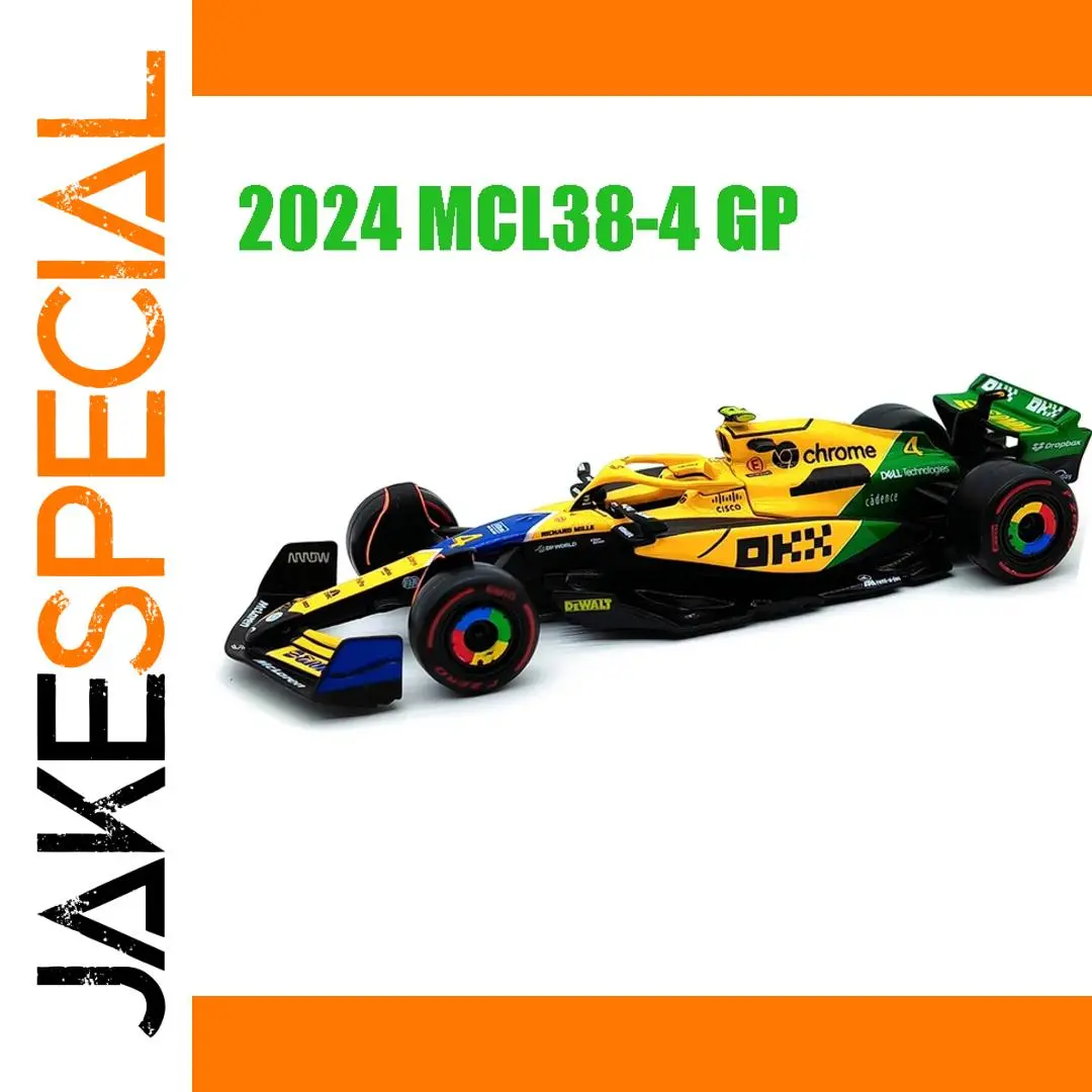 Bburago 1:43 2024 MCL38-4 F1 Car Model 1 Bburago 1:43 2024 MCL38-4 F1 Car Model
