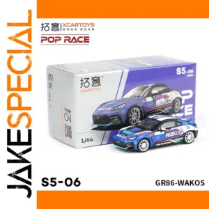 Xcartoys 1/64 GR86-WAKOS Diecast Model Car