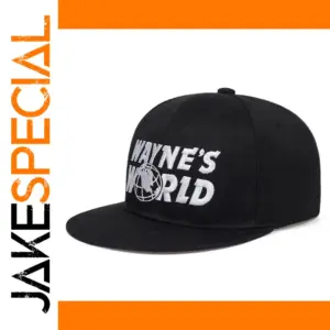Unisex Black Baseball Cap with Embroidery