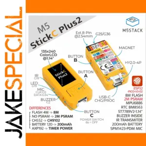M5StickC PLUS2 ESP32-PICO-V3 IoT Kit