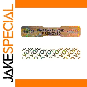 Holographic Bone Shape Security Labels Pack
