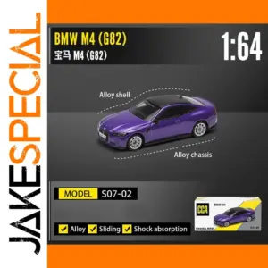 1:64 Scale BMW M4 Purple Die-Cast Model