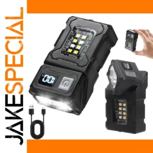 Compact Rechargeable LED Flashlight with Magnet