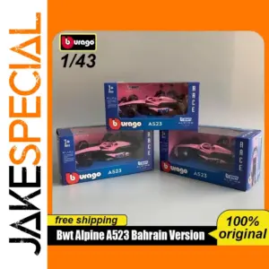 In Stock New Product Bburago F1 1:43 Bwt Alpine A523 Bahrain Version Alloy Luxury Vehicle Formula Racing Diecast Model Toys Gift