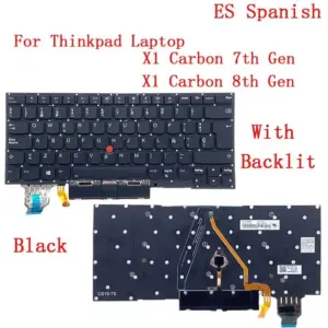 Backlit Keyboard for Lenovo ThinkPad X1 Carbon 7th-8th Gen 29 7165186d no logo