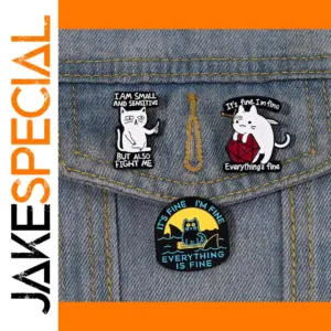 Cartoon Cat Dice Enamel Pin Brooch Accessories