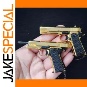 Mini Alloy 1911 Pistol Keychain Ornament