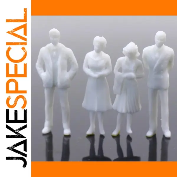 Unpainted O Scale Model Figures Set of 100