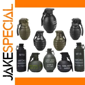 Set of 5 Tactical Airsoft Grenade Models