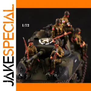 1/72 Scale American Military Tank & Soldiers Set