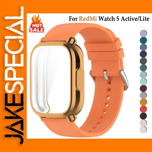 Silicone Strap and Case for Xiaomi Redmi Watch 5 Series