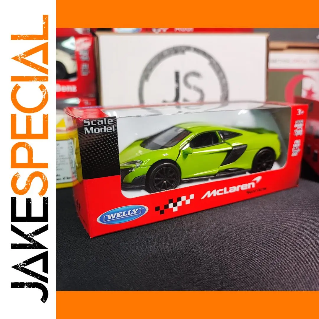 Welly McLaren 675LT Diecast Model Car Green 1 Welly McLaren 675LT Diecast Model Car Green