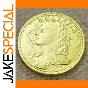 Replica 1897 Switzerland 20 Francs vreneli Coin