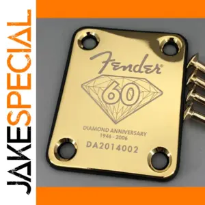 Fender 60th Anniversary Gold Neck Plate