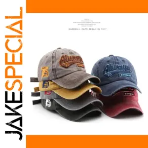 Summer Unisex Cotton Baseball Cap with Letter Embroidery