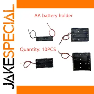 5-Pack AA Battery Storage Cases for DIY Projects
