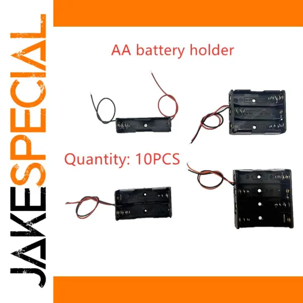 5-Pack AA Battery Storage Cases for DIY Projects