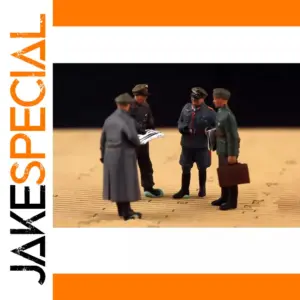 1/72 Scale German Officer Meeting Action Figures Set