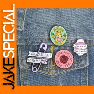 Feminist Girl Power Enamel Lapel Pin