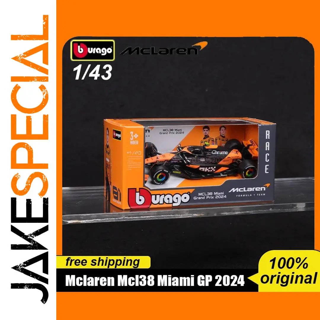 Mclaren Mcl38 F1 Diecast Model 1:43 Monaco 1 Mclaren Mcl38 F1 Diecast Model 1:43 Monaco