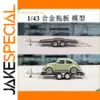 Massdi 1:43 Alloy Flatbed Trailer Model for Display