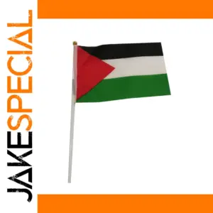 Palestine Hand Waving Flags 14x21cm Set