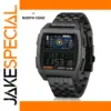North Edge Cyber Tank Digital Wristwatch Black