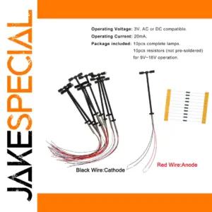 10pcs HO Scale Metal Street Lamps with LEDs