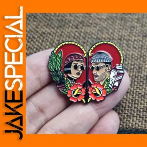 Love Movies Leon Enamel Pin Badge