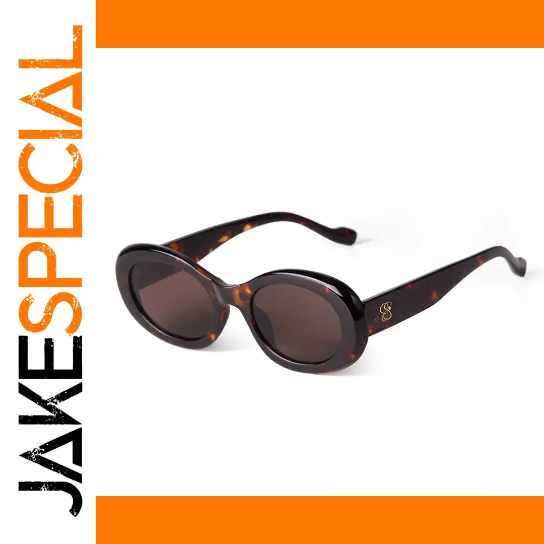 Vintage Tortoiseshell Oval Sunglasses S24111 1 Vintage Tortoiseshell Oval Sunglasses S24111
