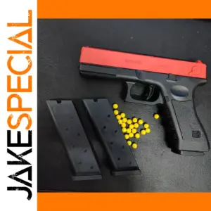 Soft Bullet G17 Toy Pistol with Laser for Outdoor Play