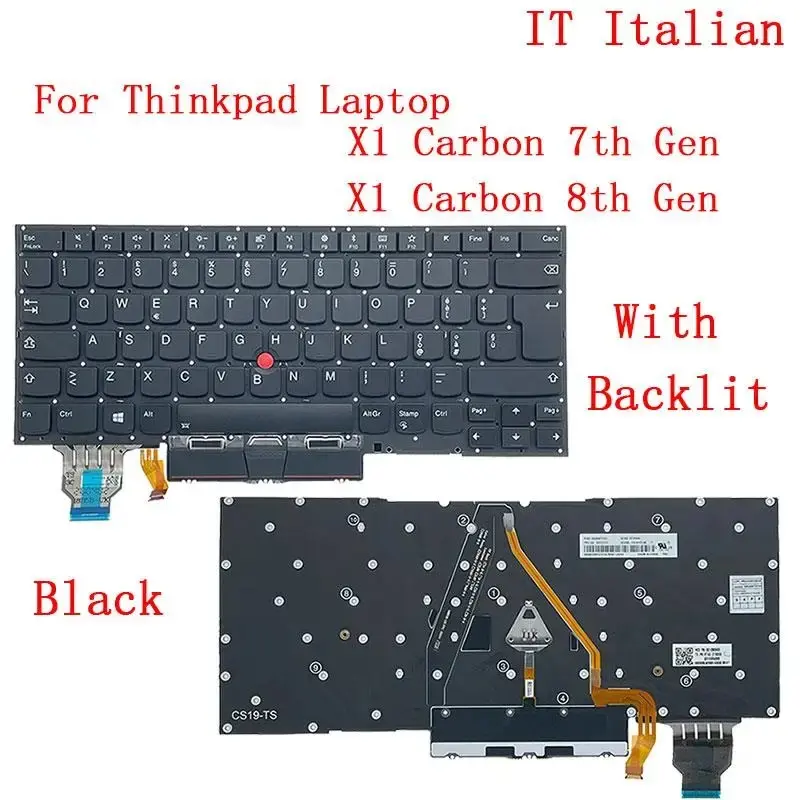Backlit Keyboard for Lenovo ThinkPad X1 Carbon 7th-8th Gen 16 Backlit Keyboard for Lenovo ThinkPad X1 Carbon 7th-8th Gen - Image 16