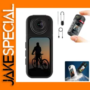 Mini 2.7K Action Camera with WiFi and 180° Rotation