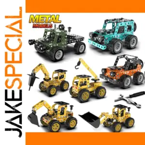 DIY Metal Off-road Vehicle Excavator Model Kit
