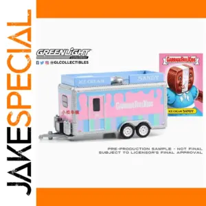 1/64 Diecast Ice Cream Trailer Model Vehicle