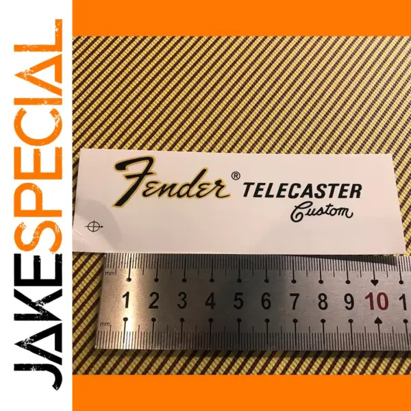 Fender Telecaster Custom Headstock Decal Set 3pcs