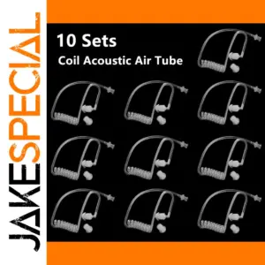 Transparent Coil Acoustic Air Tube Earplug Set