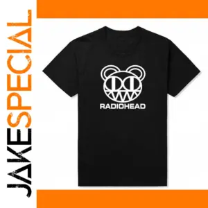 Black Radiohead Graphic T-Shirt for Men