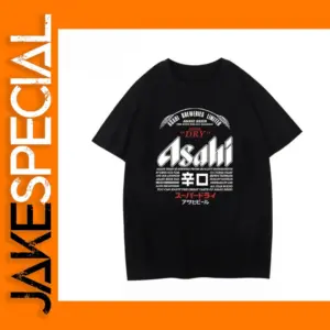 Casual Japan Asahi Beer T-shirt for Men and Women