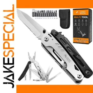 21-in-1 Stainless Steel Multi-Tool with Pliers