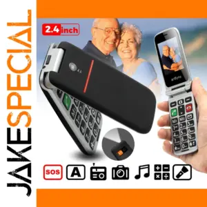 Artfone CF241A Senior Flip Phone with 2G GSM
