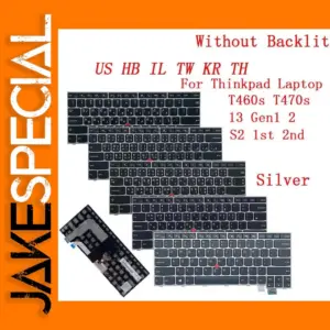 Silver Keyboard for Lenovo Thinkpad T460s T470s