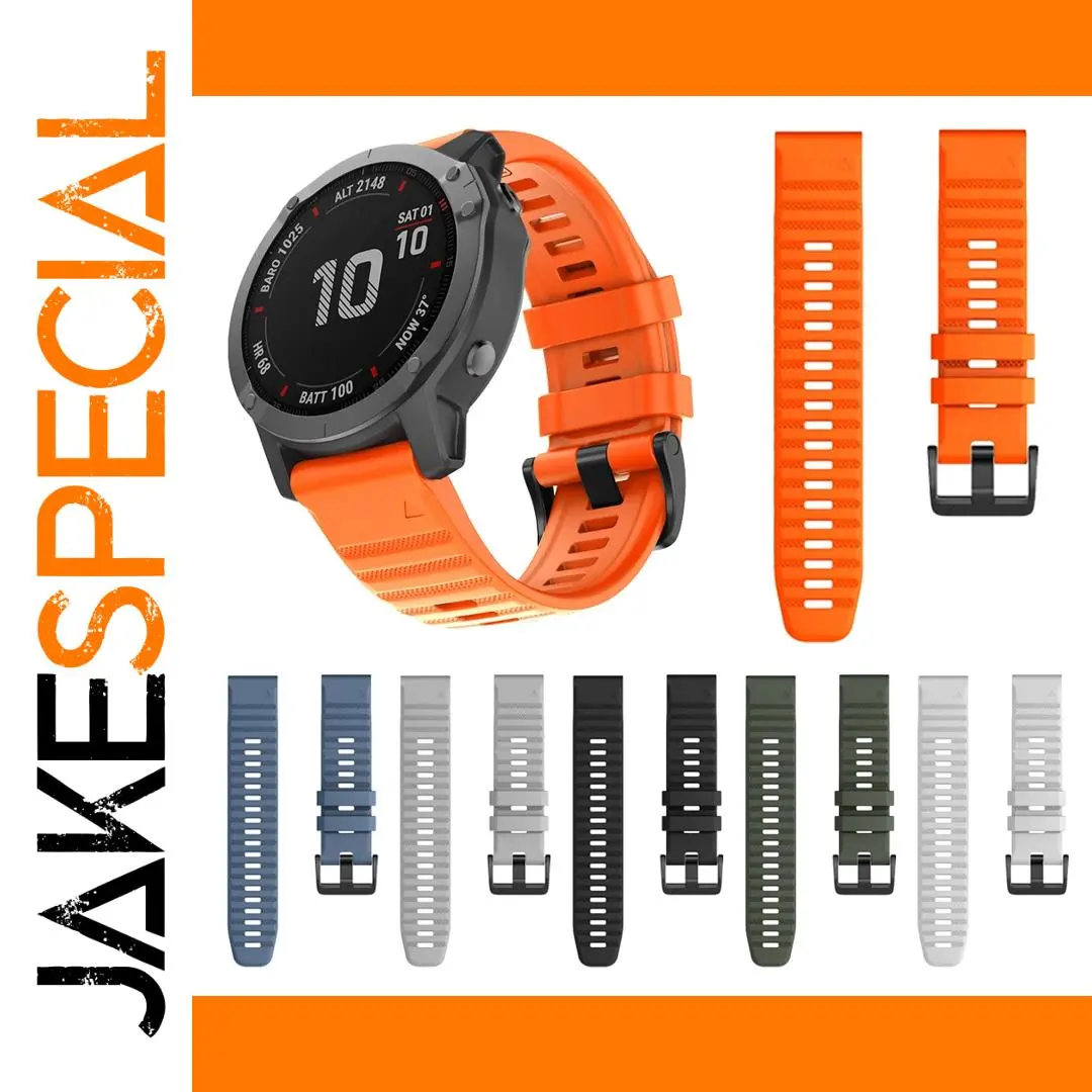Silicone Watchband for Garmin Fenix 7X/6/5 1 Silicone Watchband for Garmin Fenix 7X/6/5