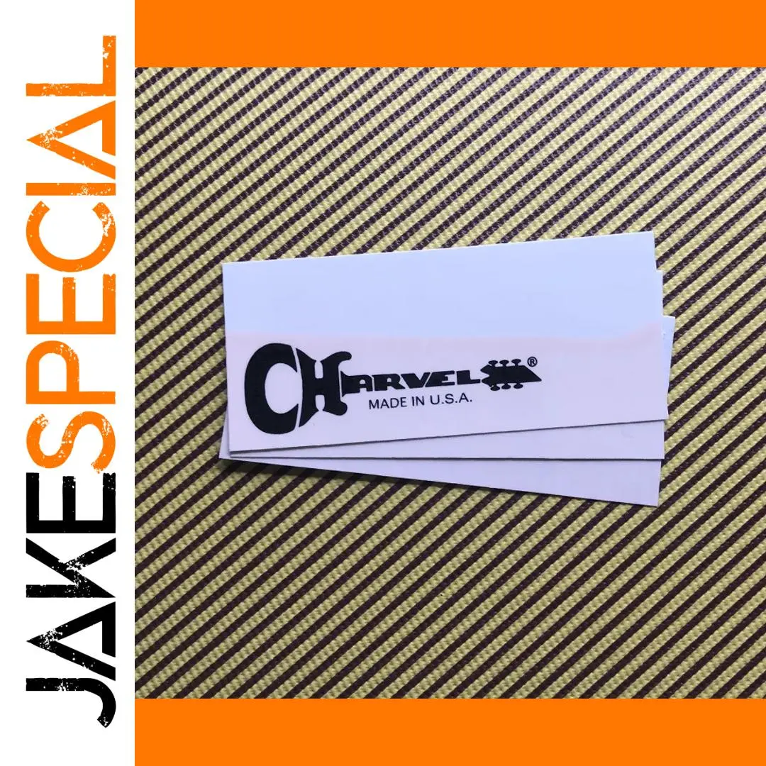 3Pcs Charvel Guitar Headstock Decals - Set of 3 1 3Pcs Charvel Guitar Headstock Decals - Set of 3