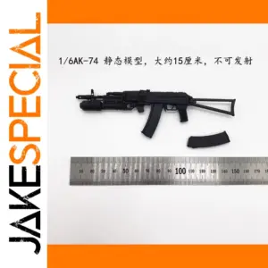 1/6 Scale Black AK-74 Replica Model
